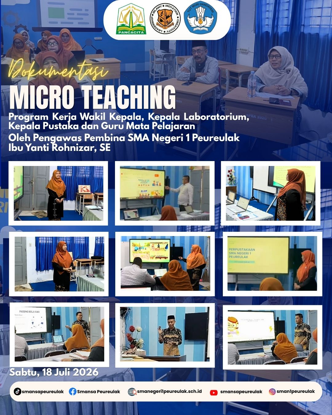 Micro Teaching Program Kerja SMA Negeri 1 Peureulak